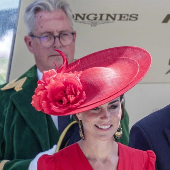 Le prince William, prince de Galles, et Catherine (Kate) Middleton, princesse de Galles - La famille royale britannique au meeting hippique Royal Ascot à Ascot, le 23 juin 2023.