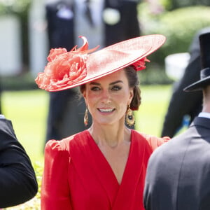 Le prince William, prince de Galles, et Catherine (Kate) Middleton, princesse de Galles - La famille royale britannique au meeting hippique Royal Ascot à Ascot, le 23 juin 2023.