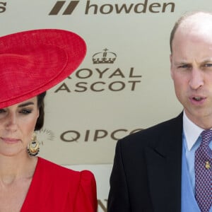 Le prince William, prince de Galles, et Catherine (Kate) Middleton, princesse de Galles - La famille royale britannique au meeting hippique Royal Ascot à Ascot, le 23 juin 2023.