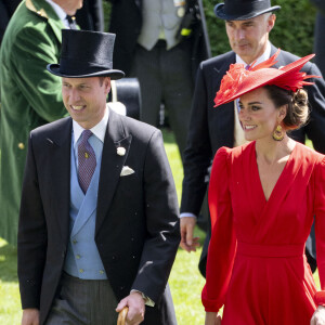 Le prince William, prince de Galles, et Catherine (Kate) Middleton, princesse de Galles - La famille royale britannique au meeting hippique Royal Ascot à Ascot, le 23 juin 2023.