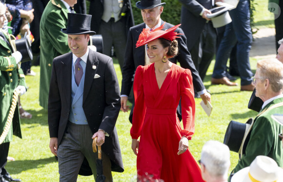 Le prince William, prince de Galles, et Catherine (Kate) Middleton, princesse de Galles - La famille royale britannique au meeting hippique Royal Ascot à Ascot, le 23 juin 2023.