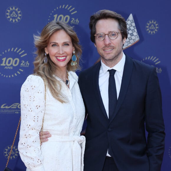 Ophélie Meunier et son mari Mathieu Vergne - Les célébrités fêtent le centenaire des 24 Heures du Mans au musée Rodin à Paris, le 16 mai 2023. © Rachid Bellak / Bestimage 