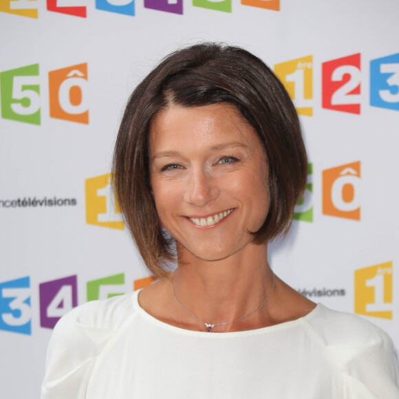 Carole Gaessler - Conférence de presse de rentrée de France Télévisions le 28 août 2012 à Paris