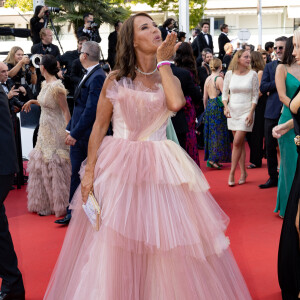 Nathalie Marquay Pernaut (Robe Christophe Guillarmé) - Montée des marches du film " The Old Oak " lors du 76ème Festival International du Film de Cannes, au Palais des Festivals à Cannes. Le 26 mai 2023 © Jacovides-Moreau / Bestimage 