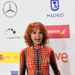 Victoria Abril lors de la soirée de la 27ème édition du Prix José Maria Forque au Palais des congrès de Madrid, Espagne, le 11 décembre 2021. 