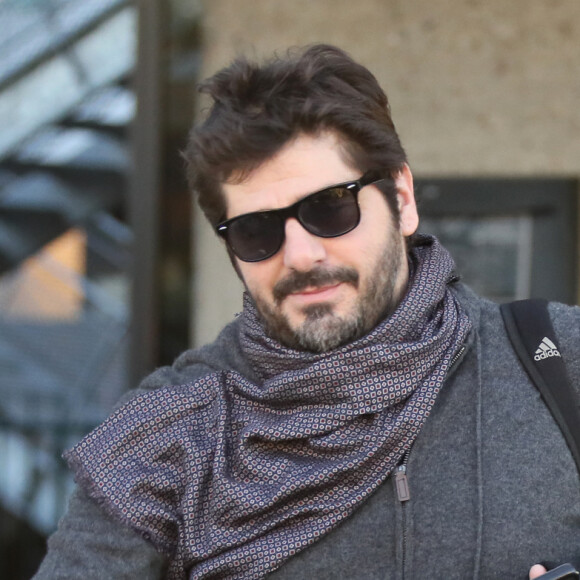 Patrick Fiori - Les people quittent leur hôtel afin de participer à l'enregistrement du nouveau spectacle des Enfoirés à Bordeaux le 28 janvier 2019. Les Enfoirés célébreront leurs 30 ans à Bordeaux où leur dernière visite remonte à la tournée des Enfoirés en 2000 ! 