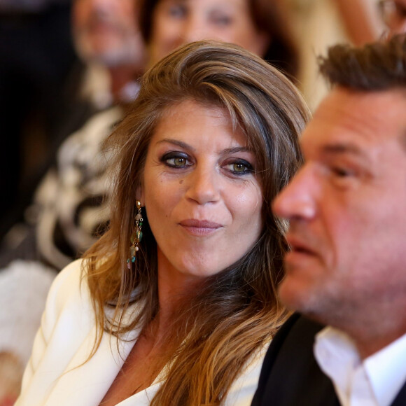 Exclusif - Benjamin Castaldi et sa femme Aurore Aleman - Mairie - Mariage civil de Benjamin Castaldi et Aurore Aleman à la mairie de Marseille, le 27 août 2016. © Jacovides-Moreau/Bestimage