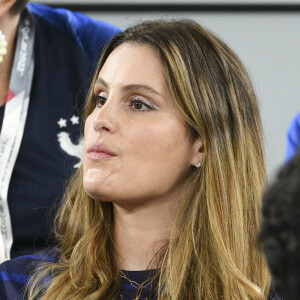 Marine Lloris - femme de Hugo Lloris en tribunes lors du match du groupe D opposant la France au Danemark lors de la coupe du Monde au stade 974 à Doha au Qatar, le 26 novembre 2022. © Jean-Baptiste Autissier/Panoramic/Bestimage