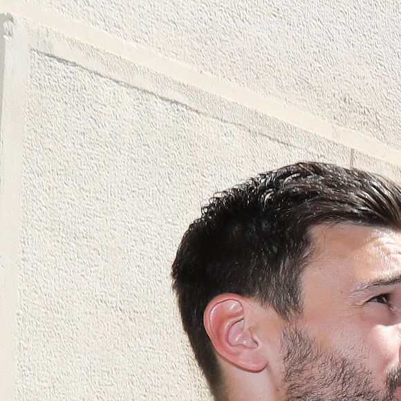 Le gardien de l'équipe de France de football Hugo Lloris et sa femme Marine - Le premier ministre Manuel Valls à Nice pour participer à l'hommage aux victimes de l'attentat de la Promenade des Anglais qui a fait 84 morts à Nice le 18 juillet 2016.