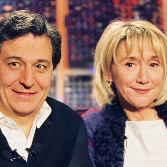 Vivement Dimanche Paris 2002 Christian Clavier, Marianne Chazel - Archives - Emission " Vivement Dimanche " Paris, le 01 octobre 2000