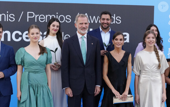 Leonor d'Espagne, Felipe VI d'Espagne - Le roi Felipe VI d'Espagne, la reine Letizia, la princesse Leonor et la princesse Sofia ont assisté à la remise des Prix de la Fondation de la princesse de Gérone 2023. Caldes de Malavella, Gérone - 5 juillet 2023.