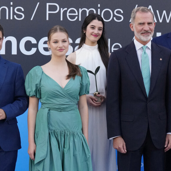 Leonor d'Espagne, Felipe VI d'Espagne - Le roi Felipe VI d'Espagne, la reine Letizia, la princesse Leonor et la princesse Sofia ont assisté à la remise des Prix de la Fondation de la princesse de Gérone 2023. Caldes de Malavella, Gérone - 5 juillet 2023.