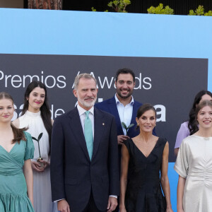 Felipe VI d'Espagne, sa femme Letizia et ses filles Leonor et Sofia d'Espagne - Le roi Felipe VI d'Espagne, la reine Letizia, la princesse Leonor et la princesse Sofia ont assisté à la remise des Prix de la Fondation de la princesse de Gérone 2023. Caldes de Malavella, Gérone - 5 juillet 2023.