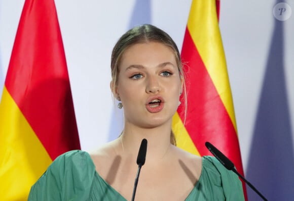 Leonor d'Espagne - Le roi Felipe VI d'Espagne, la reine Letizia, la princesse Leonor et la princesse Sofia ont assisté à la remise des Prix de la Fondation de la princesse de Gérone 2023. Caldes de Malavella, Gérone - 5 juillet 2023.