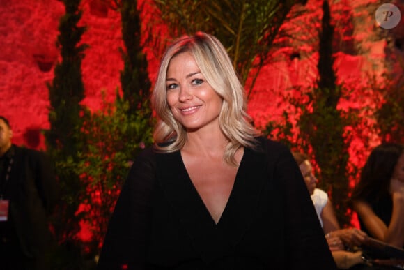 Exclusif - Laure Boulleau lors de la soirée du grand gala du "Marrakech du Rire 2022" pour la 10ème édition au palais El Badiî à Marrakech, Maroc, le 18 juin 2022. © Rachid Bellak/Bestimage