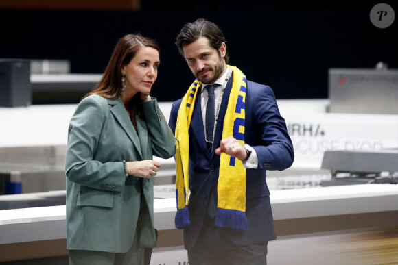 La princesse Marie de Danemark et le prince Carl Philip de Suède - Le Danemark remporte la finale des Bocuse d'Or 2023 au Sihra à Lyon le 23 janvier 2023. © Pascal Fayolle / Bestimage 