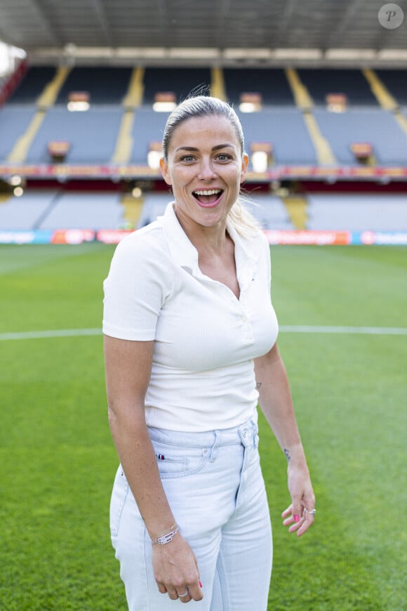 Exclusif - Laure Boulleau - 3ème édition de la rencontre de football caritative "Match des héros" entre le "RC Lens Légendes" et "L'équipe Unicef" au stade Bollaert-Delelis à Lens le 6 juin 2023. © Pierre Perusseau / Bestimage