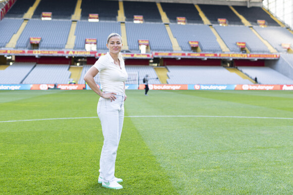 Exclusif - Laure Boulleau - 3ème édition de la rencontre de football caritative "Match des héros" entre le "RC Lens Légendes" et "L'équipe Unicef" au stade Bollaert-Delelis à Lens le 6 juin 2023. © Pierre Perusseau / Bestimage