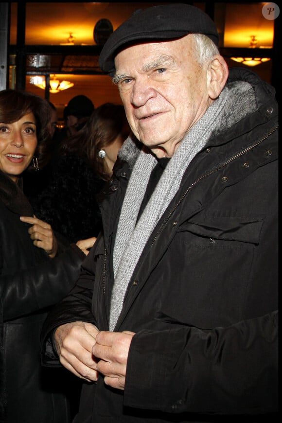 Milan Kundera - Soirée au Café de Flore à l'occasion du 20ème anniversaire de "La règle du Jeu" à Paris