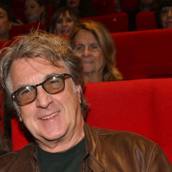 François Cluzet et sa femme Narjiss Slaoui-Falcoz durant la soirée de clôture et remise des prix de la 4eme édition du Nice Festival CinéRoman au cinéma Pathé Gare du Sud à Nice, le 9 octobre 2022. © Bruno Bebert/Bestimage