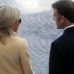Défilé du 14 juillet : Brigitte Macron en boléro jaune pâle, baise-main inattendu du président Emmanuel Macron