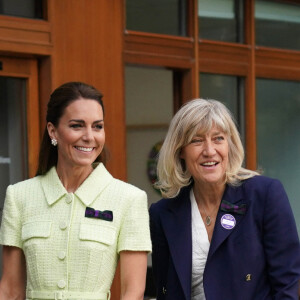 La princesse de Galles lors d'une visite pour le 13e jour du tournoi de Wimbledon ce samedi 15 juillet. © Bestimage