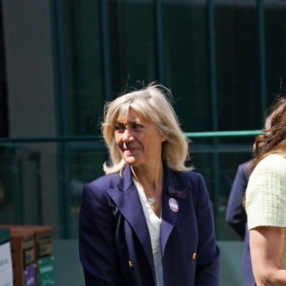La princesse de Galles lors d'une visite pour le 13e jour du tournoi de Wimbledon ce samedi 15 juillet. © Bestimage