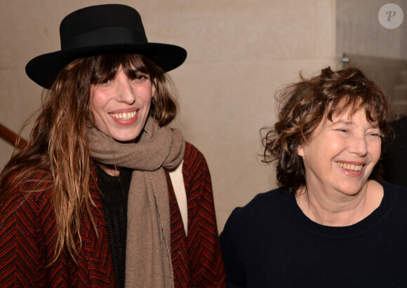 Jane Birkin et sa fille Lou Doillon - Ouverture de la rétrospective Jane Birkin à la cinémathèque française à Paris le 25 janvier 2017 . © Veeren/Bestimage 