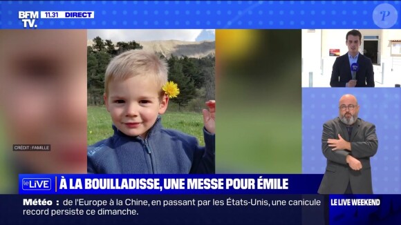 Le petit Émile, 2 ans, a disparu il y a un peu plus d'une semaine dans le Vernet. ©BFMTV