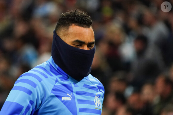 Il n'a pas pu retenir ses larmes.
Dimitri Payet (Olympique de Marseille) lors du match de Ligue 1 Uber Eats "Marseille - Troyes (3-1)" au stade Vélodrome, le 16 avril 2023. 