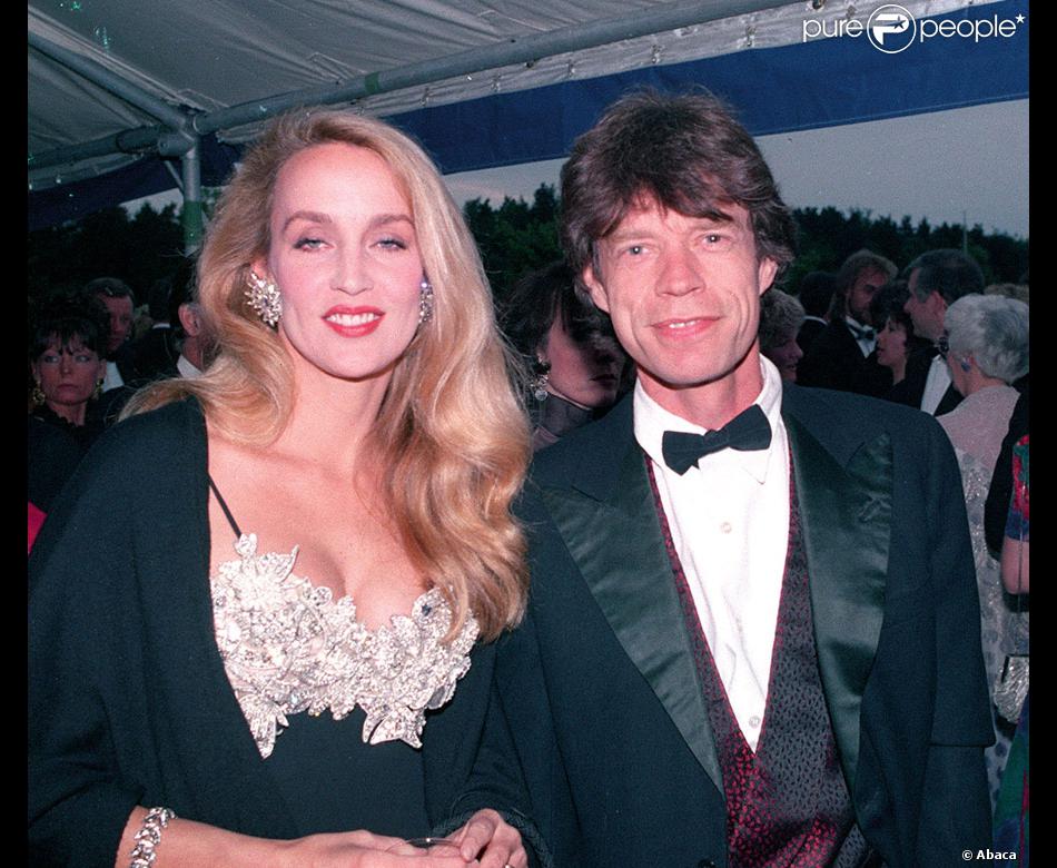 Jerry Hall et Mick Jagger en 1991 Purepeople