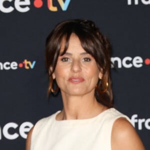 Faustine Bollaert au photocall pour la conférence de presse de rentrée de France TV à la Grande Halle de la Villette à Paris, France, le 11 juillet 2023. © Coadic Guirec/Bestimage 