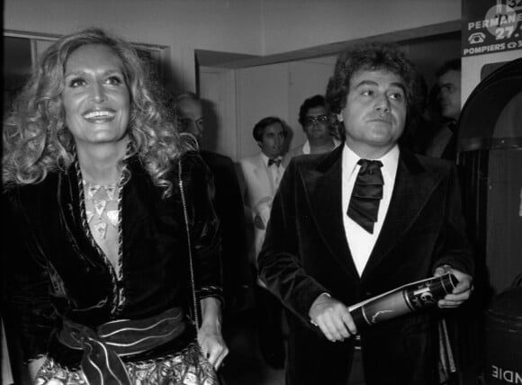 Archives - Dalida, Orlando lors d'une soirée Julio.Iglesias au palais des Congrès à Paris le 22 septembre 1981. © Jean-Claude Woestelandt / Bestimage