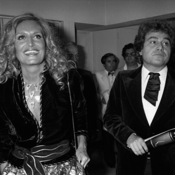 Archives - Dalida, Orlando lors d'une soirée Julio.Iglesias au palais des Congrès à Paris le 22 septembre 1981. © Jean-Claude Woestelandt / Bestimage