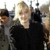 Mélanie Laurent arrive au défilé Balenciaga. 04/03/2010