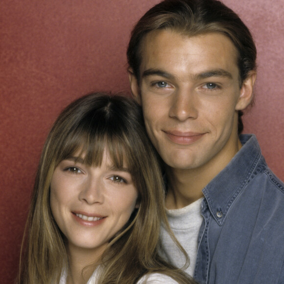 En France, à Paris, Hélène ROLLES et Patrick PUYDEBAT de la série "Hélène et les Garçons" en juin 1994. © Michel Marizy via Bestimage