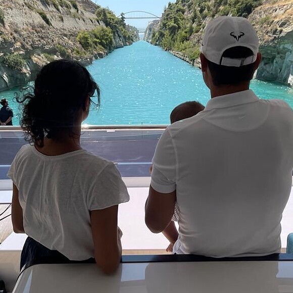 Rafael Nadal dévoile un cliché de ses superbes vacances avec sa compagne et son fils jeudi 27 juillet 2023 sur Instagram.