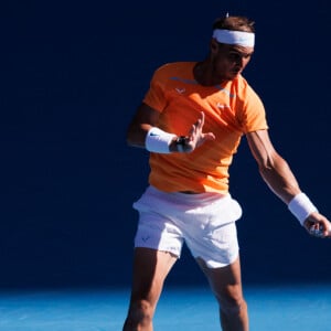 Rafael Nadal face à Jack Draper lors du tournoi de l'Open d'Australie à Melbourne, le 15 janvier 2023. © Sydney Low/CSM via Zuma Press/Bestimage