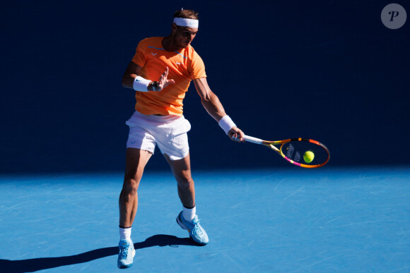 Rafael Nadal face à Jack Draper lors du tournoi de l'Open d'Australie à Melbourne, le 15 janvier 2023. © Sydney Low/CSM via Zuma Press/Bestimage