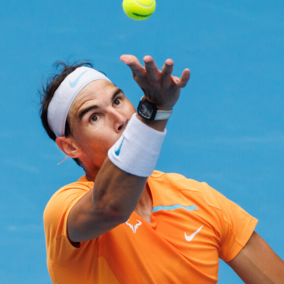 Rafael Nadal face à Jack Draper lors du tournoi de l'Open d'Australie à Melbourne, le 15 janvier 2023. © Sydney Low/CSM via Zuma Press/Bestimage