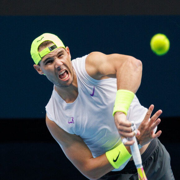 Rafael Nadal lors de l'Open de Tennis d'Australie 2023 à Melbourne. Le 5 janvier 2023 © Sydney Low-CSM / Zuma Press / Bestimage 