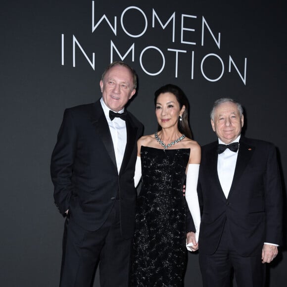 François-Henri Pinault, Michelle Yeoh, Jean Todt - Soirée "Kering Women in Motion Award" lors du 76ème Festival International du Film de Cannes. Le 21 mai 2023 © Olivier Borde / Bestimage