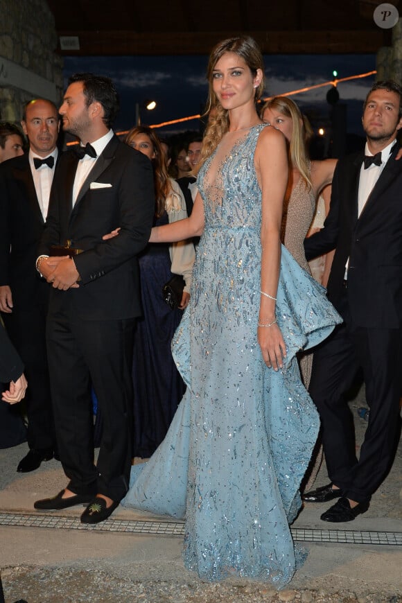 Karim EL Chiaty et sa compagne Ana Beatriz Barros - Arrivées pour la soirée de mariage de Pierre Casiraghi et Beatrice Borromeo au château Rocca Angera (château appartenant à la famille Borromeo) à Angera sur les Iles Borromées, sur le Lac Majeur, le 1er août 2015.