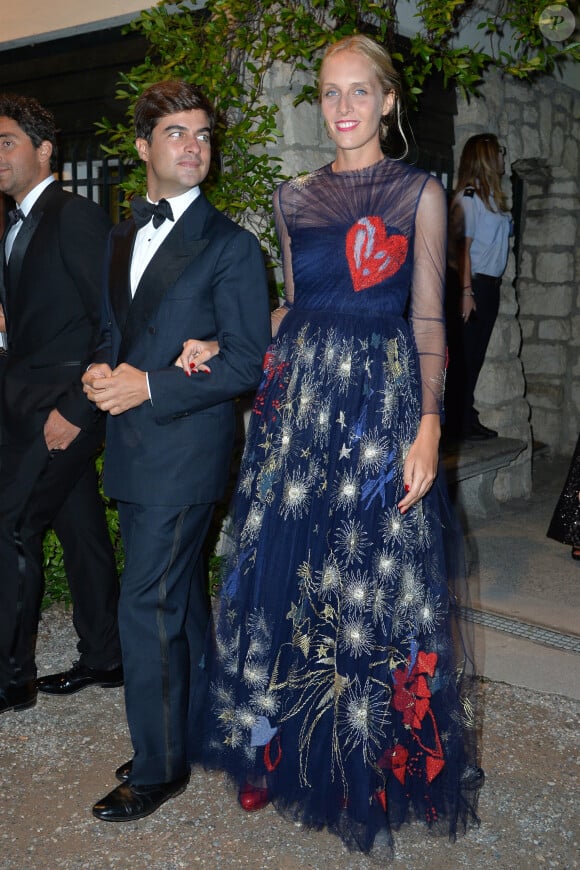 Matilde Borromeo - Arrivées pour la soirée de mariage de Pierre Casiraghi et Beatrice Borromeo au château Rocca Angera (château appartenant à la famille Borromeo) à Angera sur les Iles Borromées, sur le Lac Majeur, le 1er août 2015.