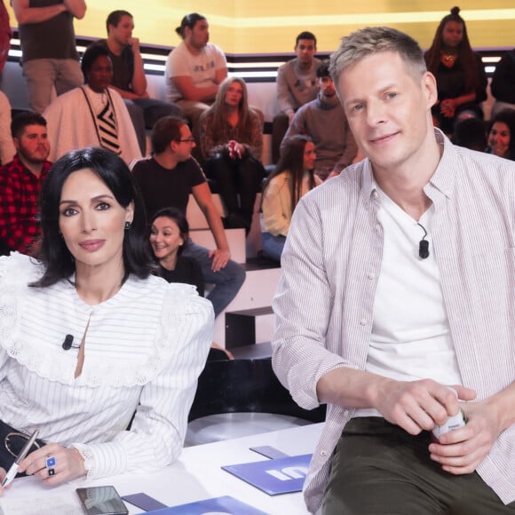 Exclusif - Géraldine Maillet, Matthieu Delormeau - Enregistrement de l'émission "TPMP (Touche Pas à Mon Poste)" et diffusée en direct sur C8 le 6 avril 2022 © Jack Tribeca / Bestimage 