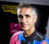 "Ce circuit ne fait pas l'unanimité, loin de là", a-t-il ajouté à propos de la course, qui s'est déroulée le 6 août à Glasgow, en Écosse

Présentation du vélo d'appartement Technogym Ride par Laurent Jalabert à Paris le 17 mai 2022.