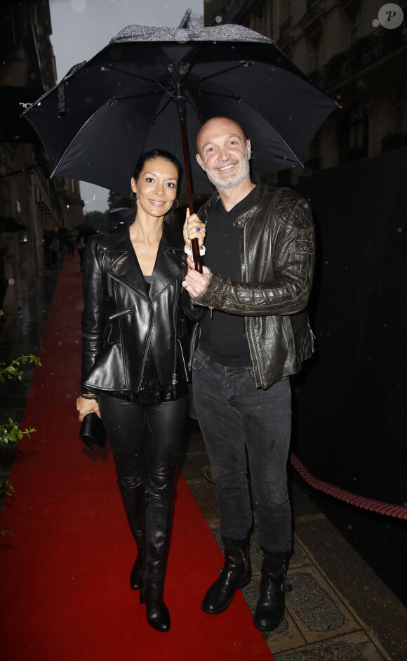 Frank Leboeuf et sa femme Chrislaure Nollet - Dîner de l'équipe de France 98 au Buddha-Bar à Paris à l'occasion des 20 ans de la victoire de l'équipe de France, le 11 juin 2018. © Marc Ausset-Lacroix/Bestimage