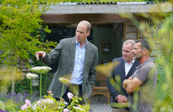 Le prince William, prince de Galles, inaugure le restaurant "The Orangery" à la pépinière du duché de Cornouailles, près de Lostwithiel, en Cornouailles, Royaume Uni, le 100 juillet 2023, qui a été construit dans le cadre d'une extension de neuf mois projet de création d'espaces visiteurs durables. 