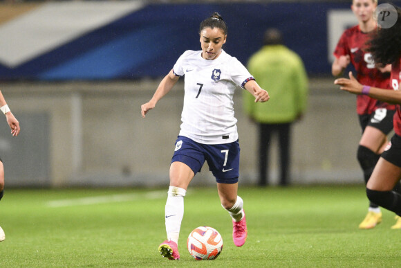 Sakina Karchaoui (Fra) - Match amical "France - Canada (2-1)" à la MMA Arena au Mans, le 11 avril 2023.