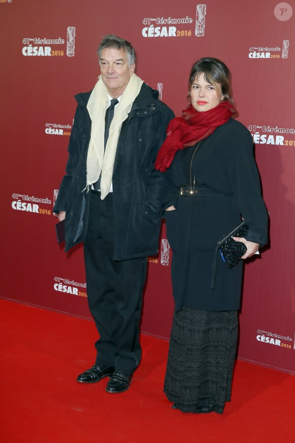 Benoît Jacquot, Kristina Larsen - Photocall lors de la 41ème cérémonie des Cesar au théâtre du Châtelet à Paris, le 26 février 2016. © Borde-Jacovides/Bestimage